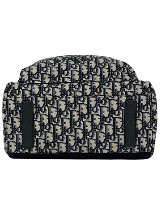 Dior Trotter Pattern Backpack Canvas Blue Black main image 12